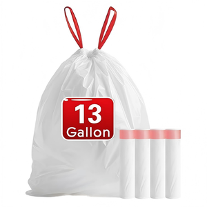 Huamaohengchun - Paquete de 20 Bolsas de Basura de 13 Galones, Bolsas de Basura Resistentes para Cocina, Baño, Exteriores, Contenedor de Basura y Automóvil - Product Image 1