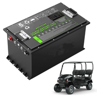 Batterie LiFePO4 à semi-conducteurs 48V100AH pour voiturette de golf électrique/chariot de club/chariot élévateur/camping-car/bateau - 6000 cycles -20~55°C 190KG