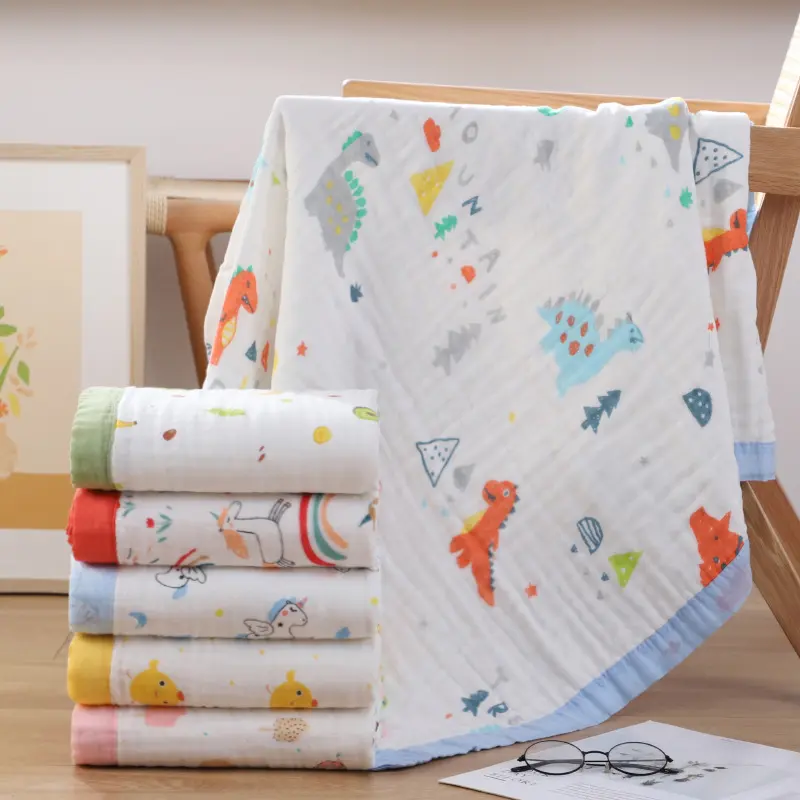 China Supplier New Brand Muslin Baby Blanket Baby Swaddle Blanket Baby Knitted Blanket
