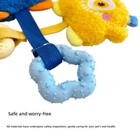 Jouet pour chien en peluche monstre rebondissant avec couineur pour chiens de petite et moyenne taille et chiots, idéal pour les morsures et les jeux de secouement
