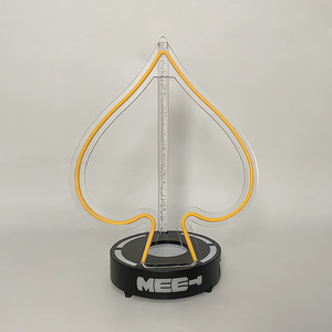 Ace Of Spades Wine <b>Rack</b> Led Lighted Metal Base For <b>Bars</b> Party Display - Product Image 3