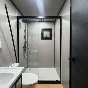 บ้านคอนเทนเนอร์เหล็กโครงสร้างเบาแบบขยายได้ พร้อมหลังคา สำหรับใช้เป็นโรงแรมและวิลล่า ดีไซน์ปรับแต่งได้ - Product Image 2