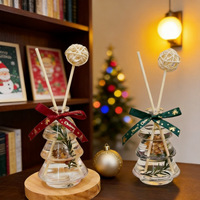 Diffuser Aroma Tanpa Api Bentuk Pohon Natal, Penyegar Udara Kamar Tidur & Rumah, Hadiah dengan Kotak Hadiah, Barang Dekoratif