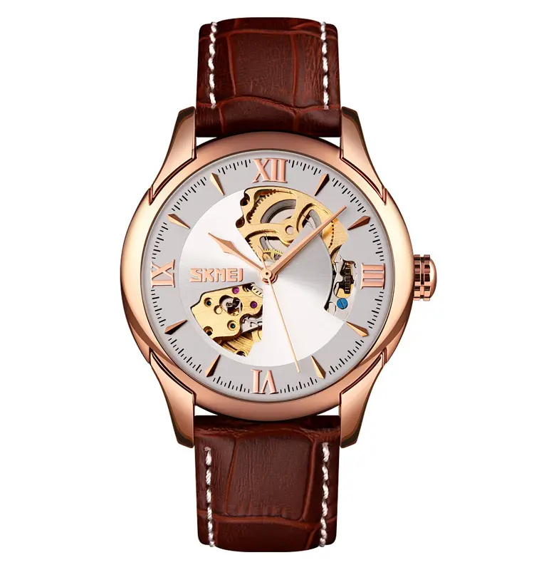Mechanical Watches Men Wrist Luxury 5 Automatic Watch Winder Skmei 9223 Leather Customization Tourbillon Watch