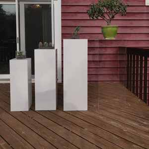 Socle carré moderne en acrylique transparent, écologique, pour la présentation, cube de présentation, plateforme pour la maison, le bureau, le <span class=keywords><strong>magasin</strong></span> et les expositions - Product Image 5