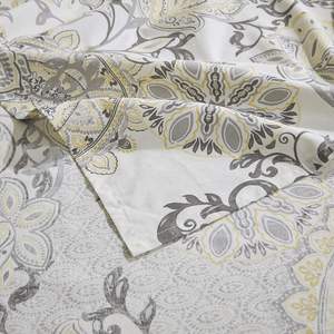 DB Modern 3D Flower Printed Cotton Polyester Shower <b>Curtain</b> with Digital Technology Includes <b>Hooks</b> for Bathroom Use for Hotels - Product Image 2