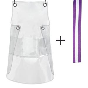<span class=keywords><strong>Tablier</strong></span> personnalisé transparent en PVC/TPU pour <span class=keywords><strong>femme</strong></span>, imperméable, lavable, avec logo sur mesure, idéal pour la cuisine, le salon de coiffure ou comme <span class=keywords><strong>tablier</strong></span> de protection pour adulte. - Product Image 6