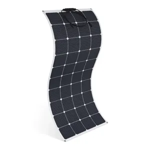 新样式网格表面Sunpower电池ETFE半柔性太阳能电池板135W用于家庭，公寓和船只使用