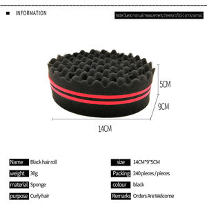 Salon de <span class=keywords><strong>coiffure</strong></span> éponge de lavage à deux côtés brosse torsadée tresse <span class=keywords><strong>Afro</strong></span> boucle brosse de lavage des cheveux - Product Image 2