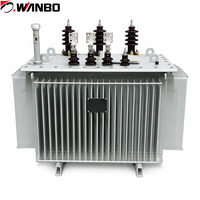 Transformador de Distribución Trifásico de 315KVA, 10kV/0.4kV, Sumergido en Aceite, de Rendimiento Estable, Marca Wanbo-310, Directo de Fábrica