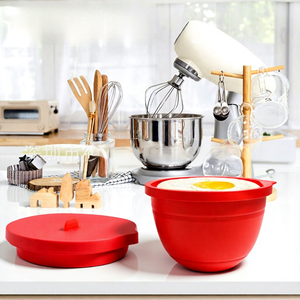 Pour les mélangeurs <span class=keywords><strong>KitchenAid</strong></span> de 5 litres, modèle 0088XX, la housse de protection en silicone est pliable, livrée avec une doublure pour économiser de l'espace - Product Image 1