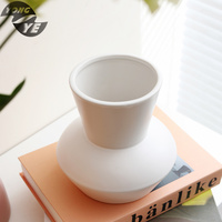 Vase à fleurs en céramique créatif Morandi, décoration de maison, Design moderne élégant pour fête de mariage, Vase de table contemporain TT/L/C, boîte