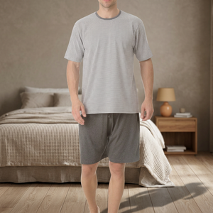 Conjunto de Pijama Largo para Hombre, 100% Algodón Teñido en Hilo - Product Image 3