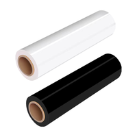 Film étirable transparent en PE de 2 pouces, 50 cm, LLDPE, film d'emballage transparent, imperméable, pour palettes