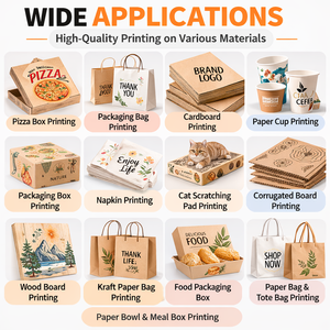 Imprimante numérique jet d'encre à passage unique avec alimentateur automatique pour sacs de courses, boîtes à pizza, éventails en papier – Impression en un seul passage - Product Image 2