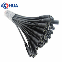 AOHUA DC M11 2-Pin Stecker/Buchse Messinggehäuse IP67/IP68 5,5x2,1/2,5mm Schnellverbinder für Auto-LED-Display-Videosysteme (5A 300V)