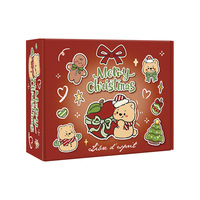 Ensemble de papeterie de Noël en gros pour enfants – Boîte de fournitures scolaires mignonne avec cahier, stylos, autocollants, porte-clés et marque-page