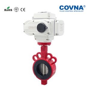 Válvula de Mariposa Eléctrica Tipo Wafer de Aleación de Aluminio Kovina con Revestimiento EPDM AC220V para Uso en Extinción de Incendios - Product Image 2