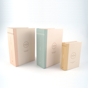 Wholesale Packaging Shipping Paper Boxes Custom Logo Pink Book Shape Jewelry Box Premium Cosmetics Boxes Packaging