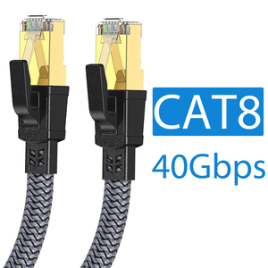 <span class=keywords><strong>Cable</strong></span> <span class=keywords><strong>Ethernet</strong></span> CAT8 de Fábrica ZONG al por Mayor, <span class=keywords><strong>Cable</strong></span> de Red Plano Trenzado de Nailon de 40 Gbps para Enrutador de Computadora Portátil, <span class=keywords><strong>Cable</strong></span> <span class=keywords><strong>Ethernet</strong></span> RJ45 Cat 8 - Product Image 1