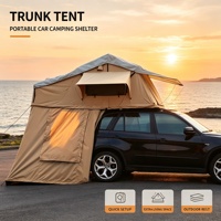 Tente de toit rigide portable pour véhicule, installation en 1 minute pour camping tout-terrain 4x4, voyages routiers