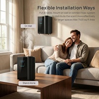 Diffuseur d'huiles essentielles sans eau pour climatisation, électrique, avec commande par application, 500 ml, mural, pour la maison et l'hôtel, machine à parfum d'ambiance