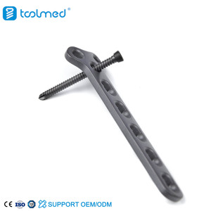 Plaque de fixation distale du radius de type T orthopédique Toolmed modèle 030210282511 pour la fixation osseuse vétérinaire des chats (titane) Classe III 1 - Product Image 2