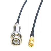 Câble de sonde d'échographie BNC vers 00 01/1 femelle compatible avec les convertisseurs adaptateurs Big/Mini Lemos vers BNC