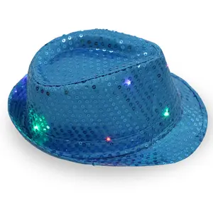 가방 네온 반짝이는 반짝이 우주 모자-재미있는 메탈릭 홀로그램 파티 디스코 모자