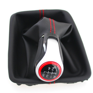 Car Gear <b>Shift</b> <b>Knob</b> For Seat Leon 3 5 Speed 6 Speed Aluminum Alloy Red Ergonomic Design - Product Image 1