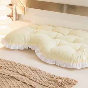 Color sólido 2023 nuevo botón de clavo mecánico pastoral cojín de cabecero de color sólido bolsa suave espalda beige <span class=keywords><strong>funda</strong></span> de <span class=keywords><strong>almohada</strong></span> - Product Image 5