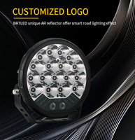Nouveau projecteur LED rond à double position BRTLED BLD1708R, 9 pouces, pour camion, voiture, UTV, ATV, DC9-36V, garantie de 2 ans