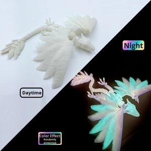 Figurine de pterosaure Archaeopteryx imprimée en 3D en PVC, modèle articulé de simulation de dragon volant à plumes, échelle 1/48, animaux - Product Image 6