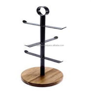 Práctico soporte de madera para tazas para soportes de almacenamiento de cocina para exhibir tazas - Product Image 4