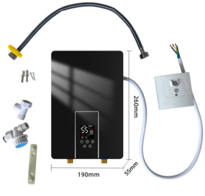 <span class=keywords><strong>Chauffe</strong></span>-<span class=keywords><strong>eau</strong></span> instantané électrique intelligent à température constante 7000W avec écran LED, boîtier en plastique IPx4, pour hôtel et usage domestique - Product Image 3