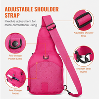 Sac à bandoulière tactique modulaire AYPPRO personnalisé pour la randonnée, sac de poitrine de trekking, sac à bandoulière extérieur avec système MOLLE, OEM ODM Logo