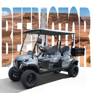 Baru tren nyaman 4-kursi keranjang utilitas listrik baterai asam timbal 45km/jam kecepatan untuk wisata Golf penggunaan Off-Road - Product Image 1