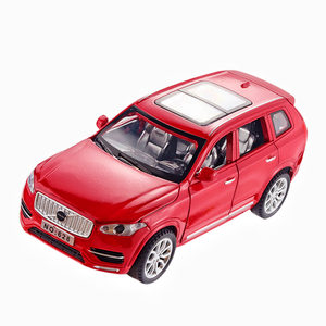 Diecast 1:32 <span class=keywords><strong>Volvo</strong></span> XC90 modelo de coche de aleación sonido y luz retroceso 6 Puerta Abierta simulación decoración pantalla modelo Coche - Product Image 1