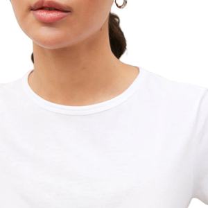 Camisetas Deportivas Casuales de Algodón 100% Ligeras de Marca Personalizada del Fabricante OEM para Mujer, Blancas, Cómodas, con Estampado y Bordado de Verano - Product Image 3