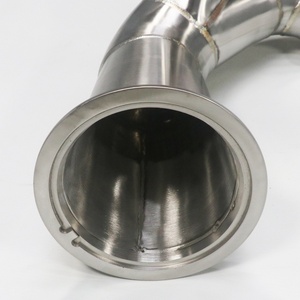 Collecteur d'échappement droit haute performance à réduction de diamètre pour Audi S4/S5 B9 3.0T 2022 en acier inoxydable 304 - Product Image 5