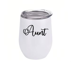 Tasse à œufs par sublimation très vendue, verre à vin de mariage, tasse isotherme en acier inoxydable 12oz, cadeau d'affaires - Product Image 2
