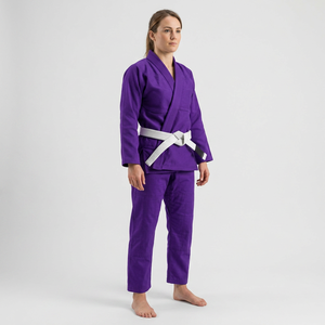 Uniforme de BJJ 100% Algodón, Kimonos Morados, Uniforme de BJJ Precio al por Mayor, Uniformes de BJJ Morados, Kimono de BJJ para Mujer - Product Image 2