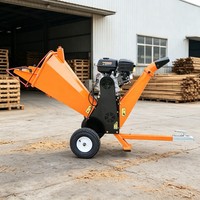 Broyeur de bois de type tambour GS100 Pro, 9HP, 270cc, à essence, diamètre de coupe de 100 mm, broyeur de biomasse portable pour jardin