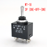 Interrupteur à bascule NKK DPST DPDT WT-11 WT-12 WT-13 WT-18 WT-15 WT-19, interrupteur momentané SPDT, interrupteur à réinitialisation