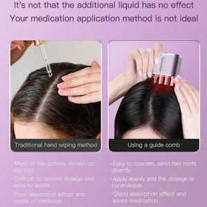 Peigne de massage du cuir chevelu anti-chute de cheveux avec flacon applicateur d'huile nutritive - Product Image 4