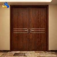 Porte intérieure en MDF au design moderne et lisse pour salon, salle à manger, hôpital, atelier, entrepôt