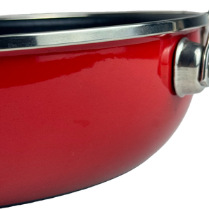Customized Durable <strong>Non</strong> <strong>Stick</strong> Even Heating Kitchen Products Indoor Cookware <strong>Wok</strong> Enamel Frying Pan - Product Image 4