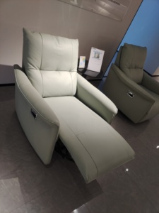 Ghế sofa thư giãn xoay đa năng kiểu hiện đại, bọc da, có tay vịn, tựa lưng điều chỉnh được. - Product Image 2