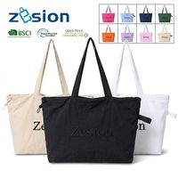 Sac fourre-tout pliable en toile de nylon froissé durable, avec logo personnalisé, sac de courses écologique, cadeau d'entreprise, fabricant en gros
