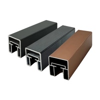 Rampe d'escalier minimaliste de luxe sans perçage en alliage d'aluminium et de magnésium à 30 fentes, accessoires de garde-corps pour villa